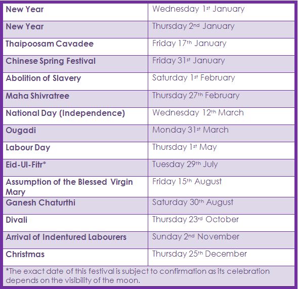 Calendar 2023 Mauritius With Public Holidays Calendar 2023 With